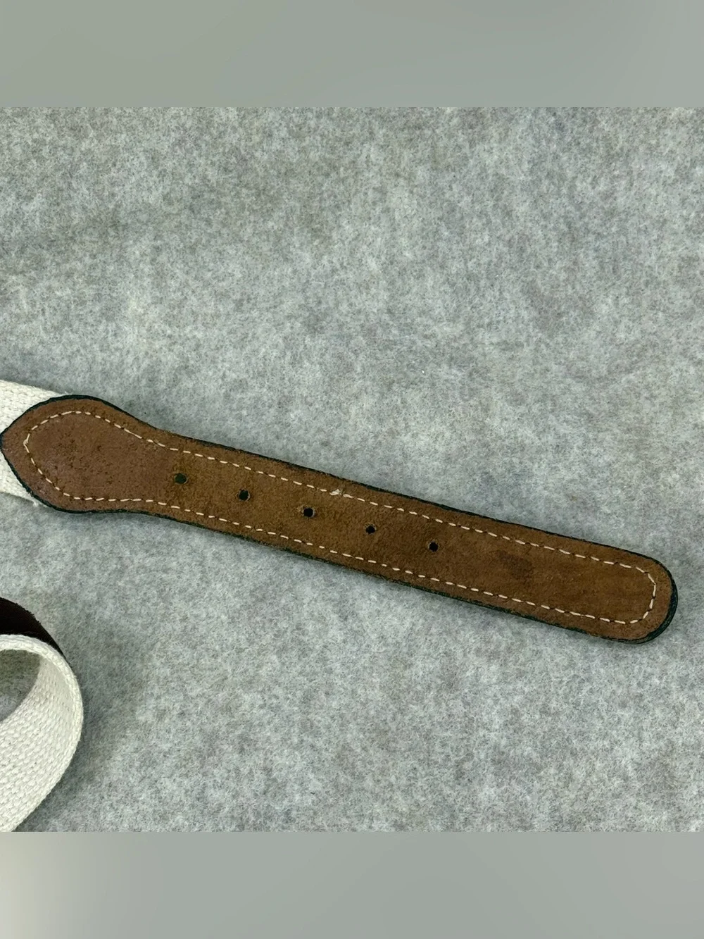 Texas A&M Brown Leather Belt with Maroon A&M Logo detail and Silver Buckle Sz 26